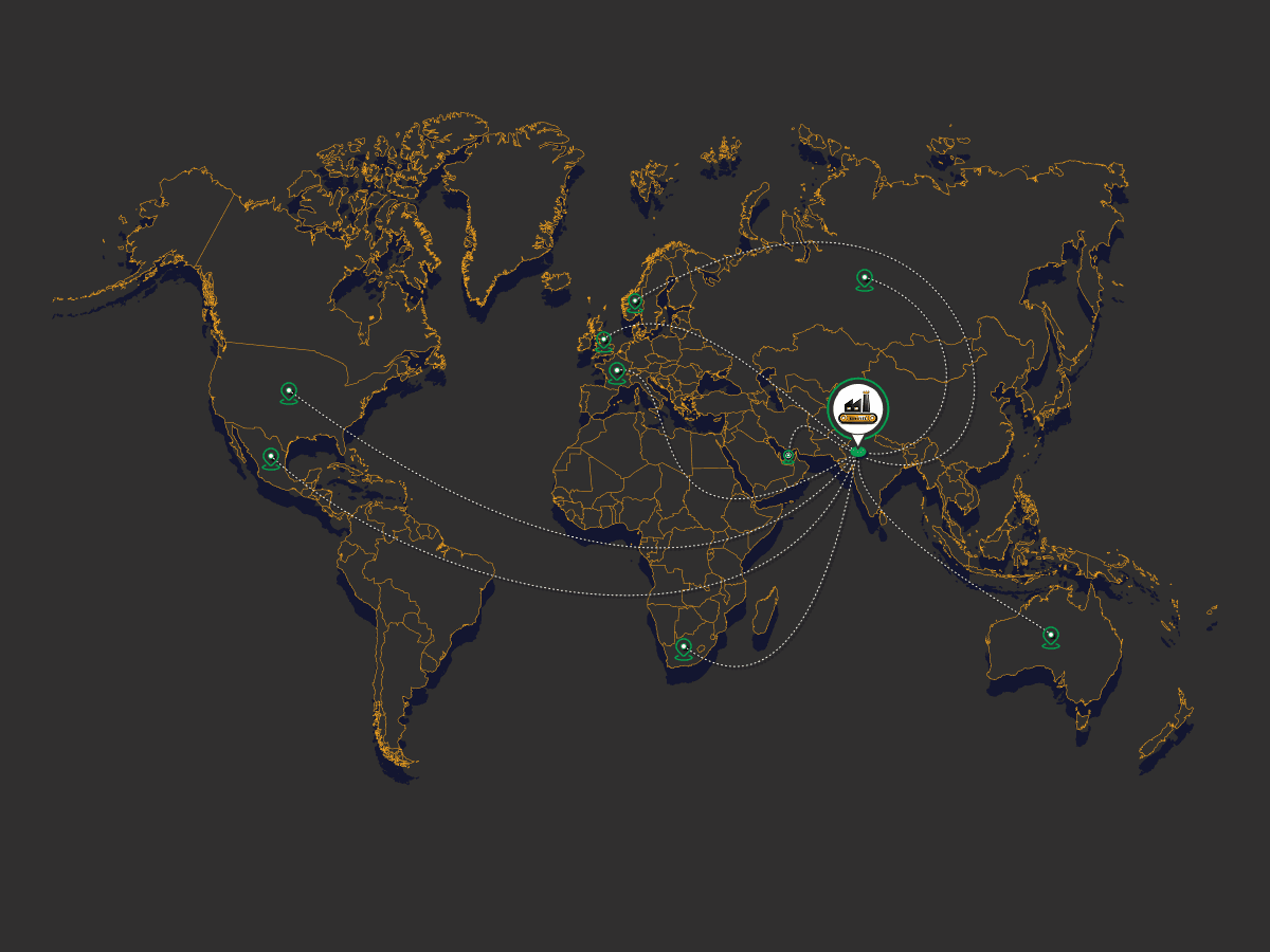 Somi Conveyor export markets map