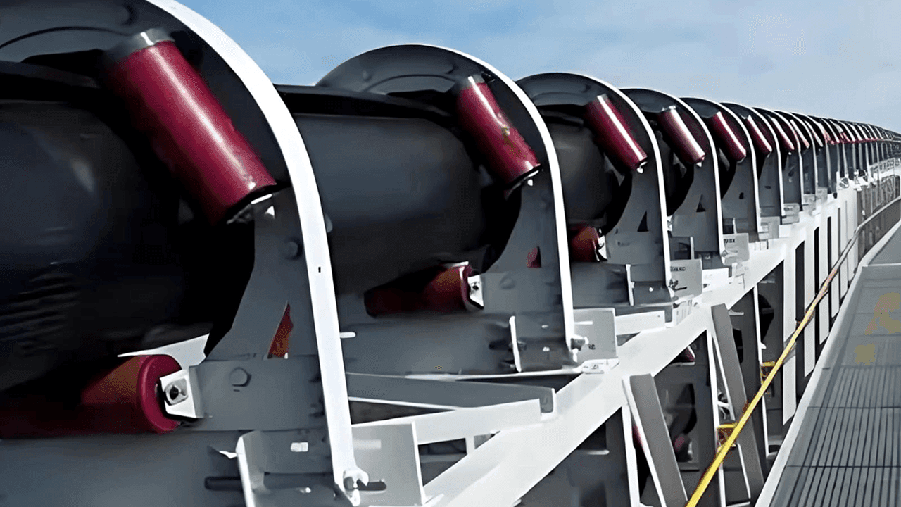 Pipe Conveyor Belt – Enclosed Material Transport
